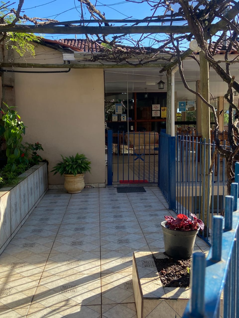 Entrada da recepção 